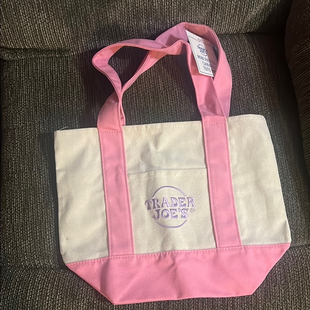 Pink and Cream Tote Bag